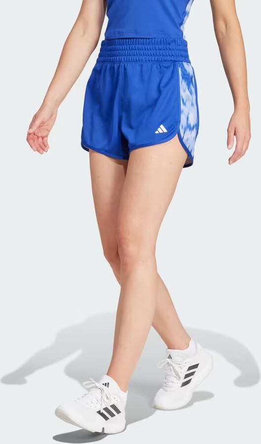 Adidas Pacer Training Essentials Allover Print Flower Tie-Dye Knit Short