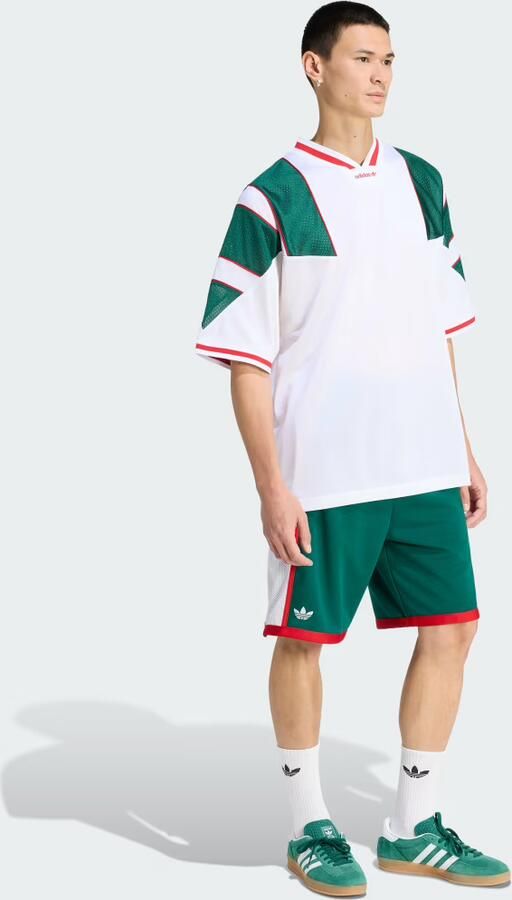 Adidas Originals Mesh 3-Stripes Jersey Wit- Heren Wit - Foto 5