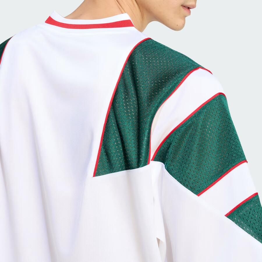 Adidas Originals Mesh 3-Stripes Jersey Wit- Heren Wit - Foto 2