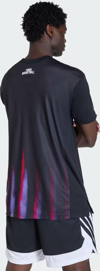 Adidas PARIS BASKETBALL WARM-UP SHIRT MET KORTE MOUWEN MANNEN - Foto 6