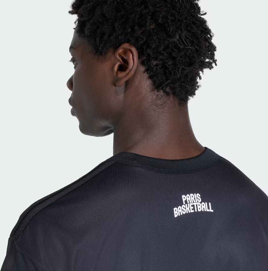 Adidas PARIS BASKETBALL WARM-UP SHIRT MET KORTE MOUWEN MANNEN - Foto 2