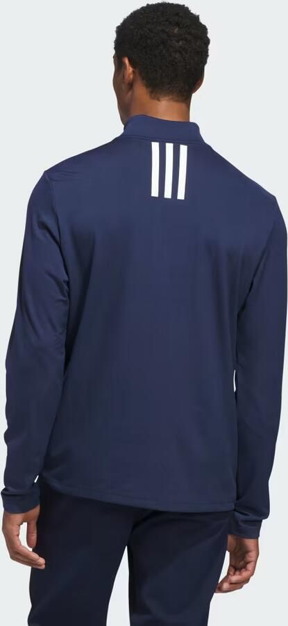 Adidas PERFORMANCE 3-STRIPE Sweatshirt MET KORTE RITS - Foto 6