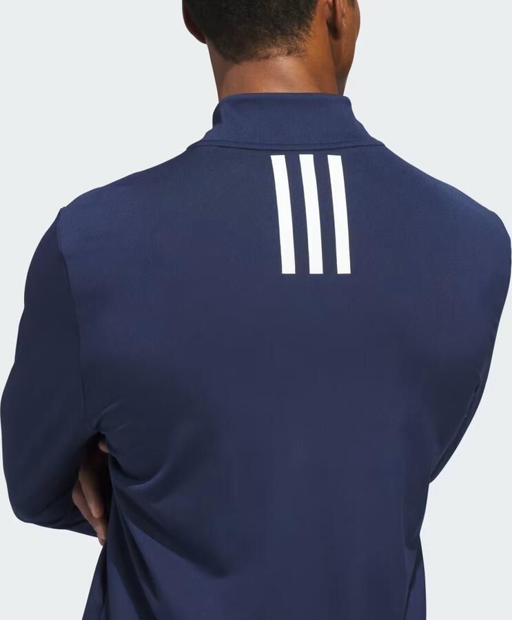 Adidas PERFORMANCE 3-STRIPE Sweatshirt MET KORTE RITS - Foto 3