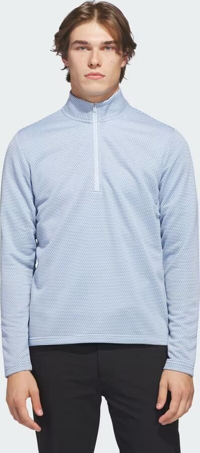 Adidas Performance Printed Pullover met Korte Rits