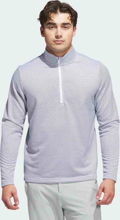 Adidas Performance Printed Pullover met Korte Rits