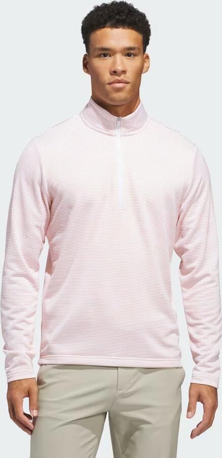 Adidas Performance Printed Pullover met Korte Rits