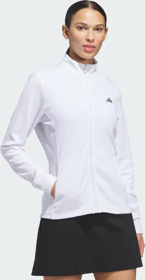 Adidas PERFORMANCE TEXTURE JACK MET LANGE RITSSLUITING