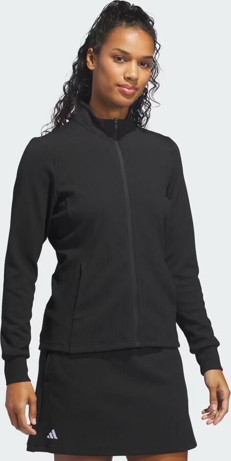 Adidas PERFORMANCE TEXTURE JACK MET LANGE RITSSLUITING