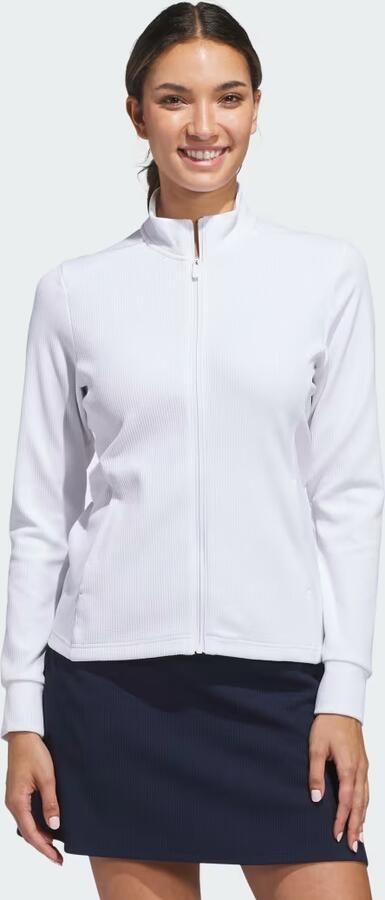 Adidas PERFORMANCE TEXTURE JACK MET LANGE RITSSLUITING