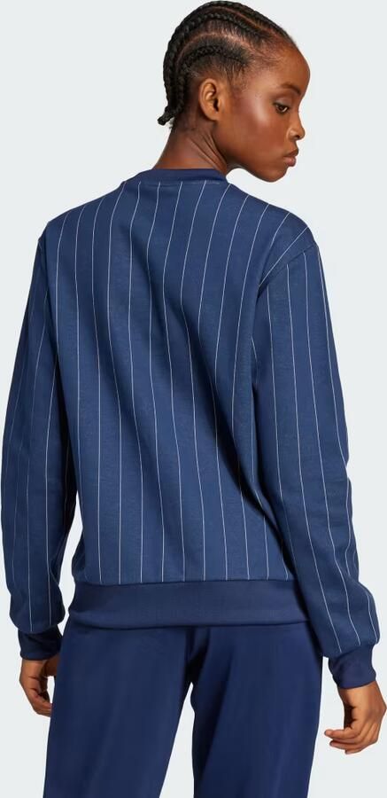 Adidas Originals Pinstripe Graphic Sweatshirt Blauw- Dames Blauw - Foto 4