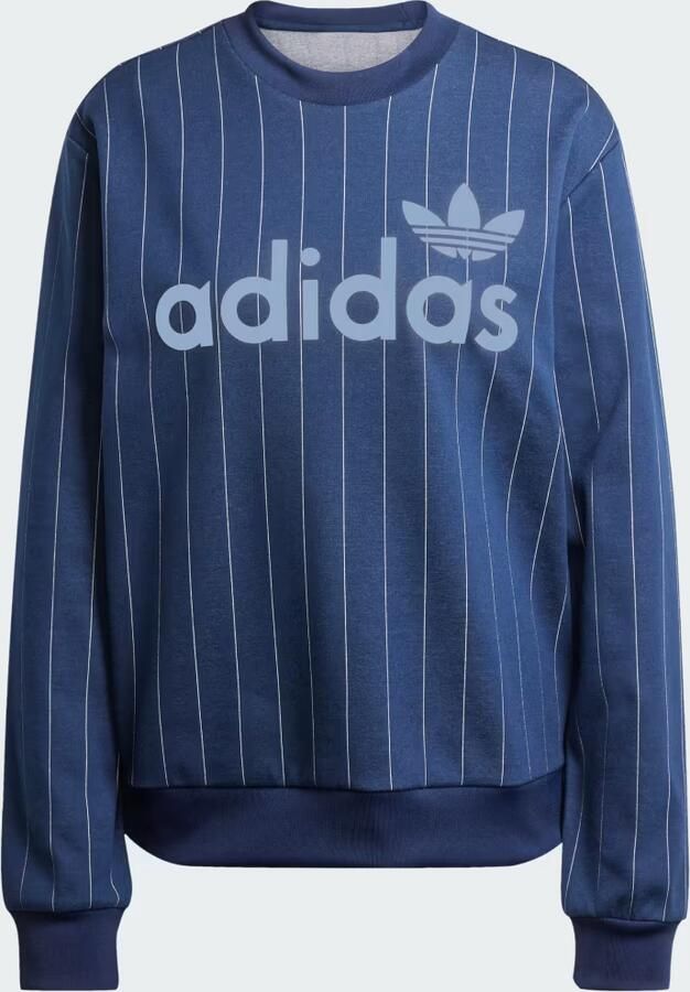 Adidas Originals Pinstripe Graphic Sweatshirt Blauw- Dames Blauw - Foto 3
