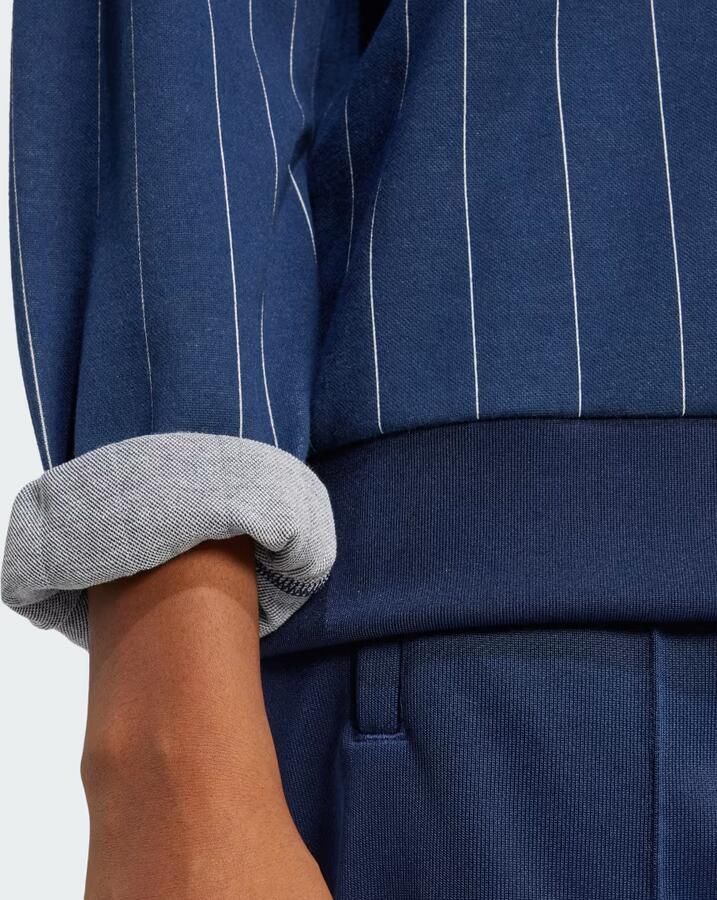 Adidas Originals Pinstripe Graphic Sweatshirt Blauw- Dames Blauw - Foto 2