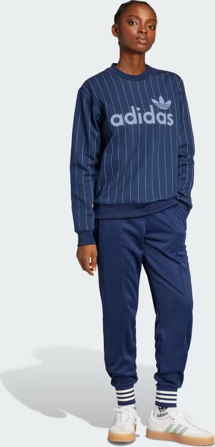 Adidas Originals Pinstripe Graphic Sweatshirt Blauw- Dames Blauw - Foto 5