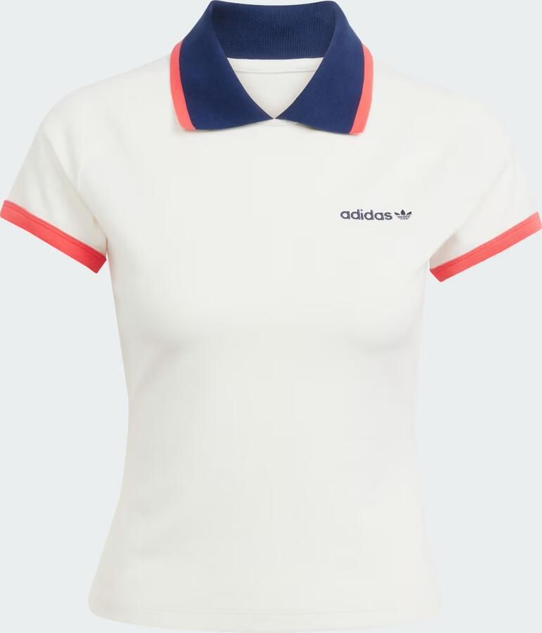 Adidas Originals Slim fit poloshirt met labelstitching