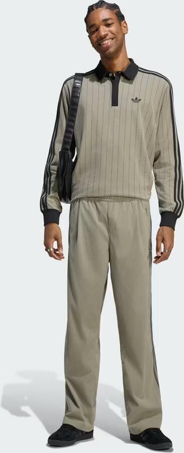 Adidas POLOSHIRT MET KRIJTSTREEPJES EN LANGE MOUWEN