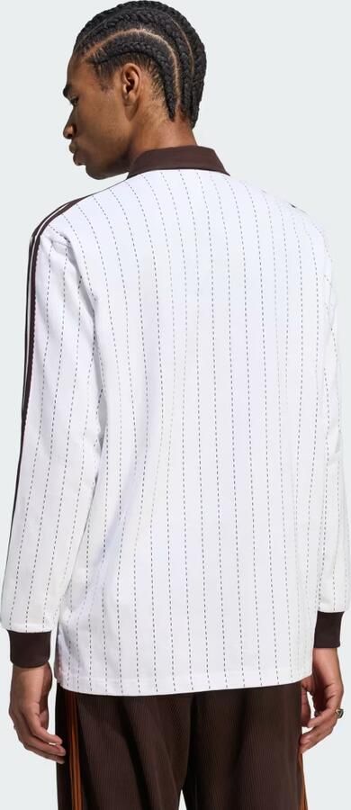 Adidas POLOSHIRT MET KRIJTSTREEPJES EN LANGE MOUWEN - Foto 5