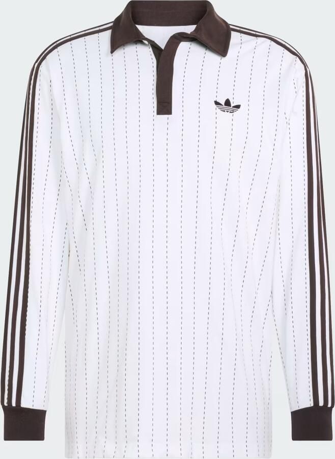 Adidas POLOSHIRT MET KRIJTSTREEPJES EN LANGE MOUWEN - Foto 4