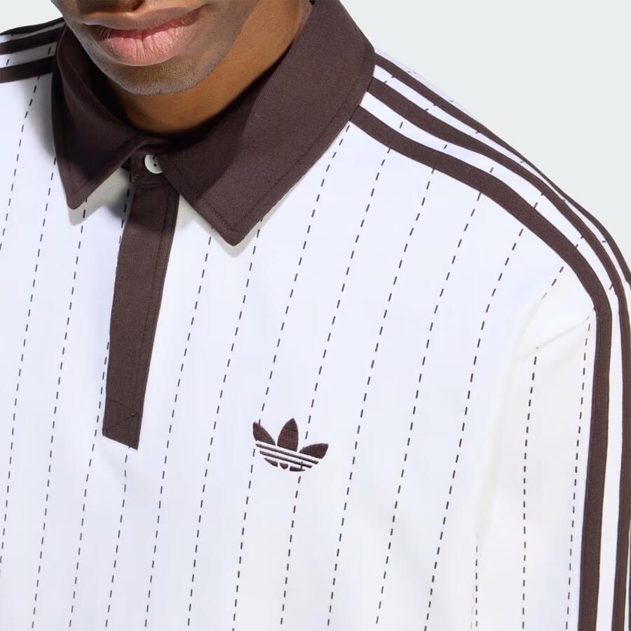 Adidas POLOSHIRT MET KRIJTSTREEPJES EN LANGE MOUWEN - Foto 2