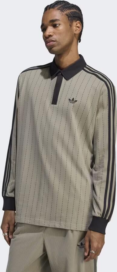 Adidas POLOSHIRT MET KRIJTSTREEPJES EN LANGE MOUWEN - Foto 3