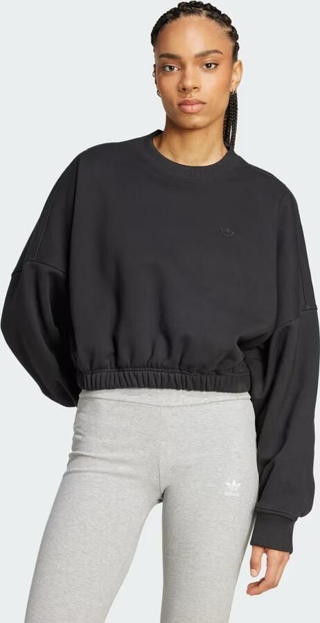 Adidas Originals Premium Essentials Oversized Sweatshirt Zwart- Dames Zwart - Foto 6