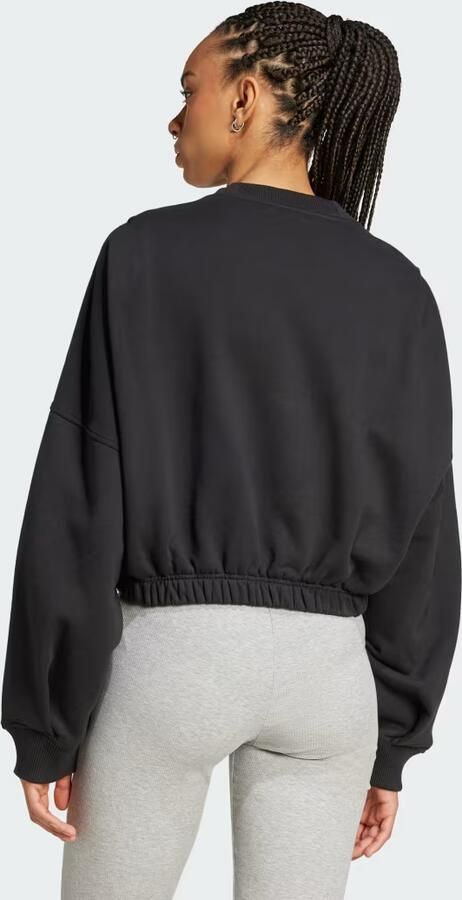 Adidas Originals Premium Essentials Oversized Sweatshirt Zwart- Dames Zwart - Foto 4