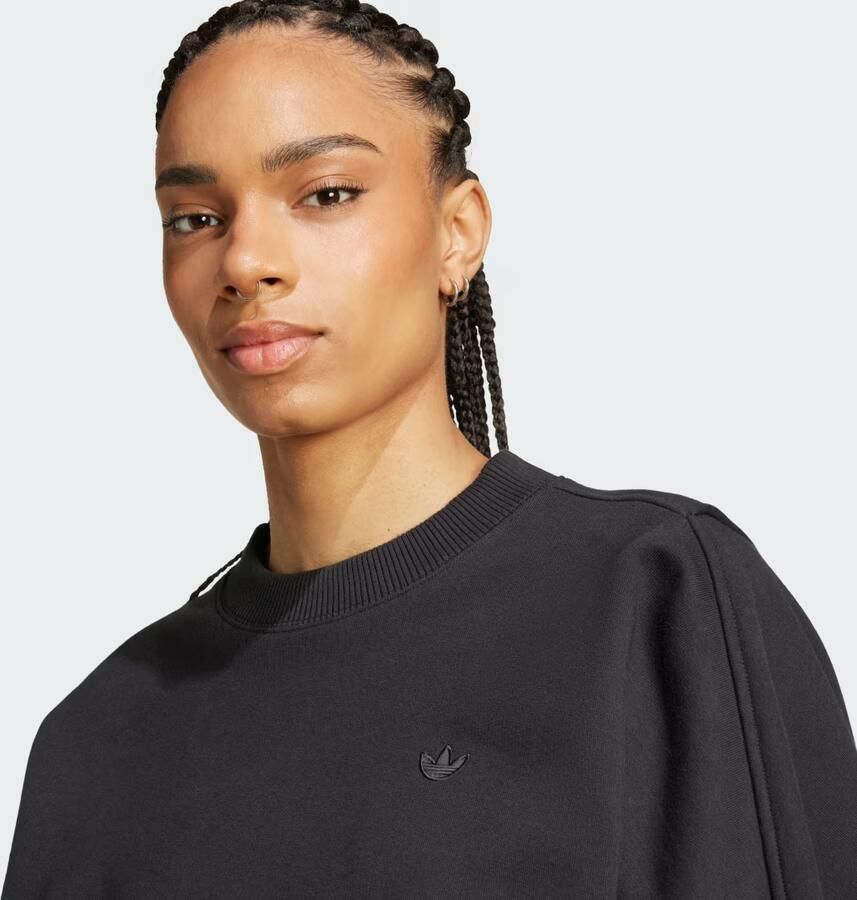 Adidas Originals Premium Essentials Oversized Sweatshirt Zwart- Dames Zwart