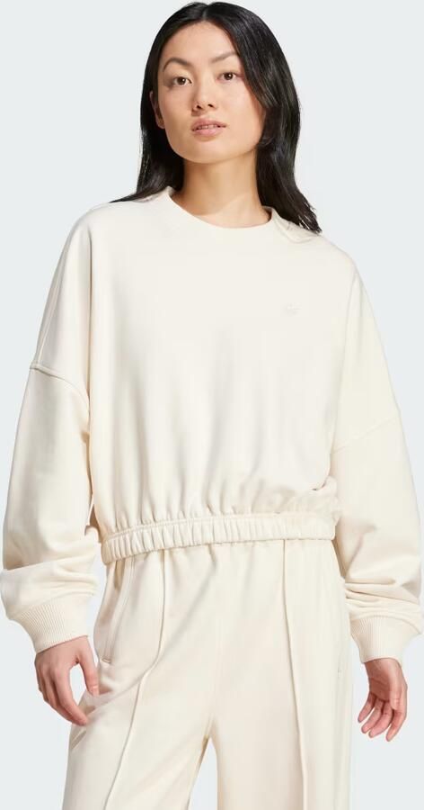 Adidas Originals Premium Essentials Oversized Sweatshirt voor vrouwen Beige Dames - Foto 11
