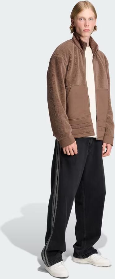 Adidas Originals Regular fit fleecejack met opstaande kraag - Foto 5