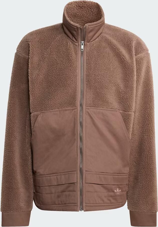 Adidas Originals Regular fit fleecejack met opstaande kraag - Foto 3