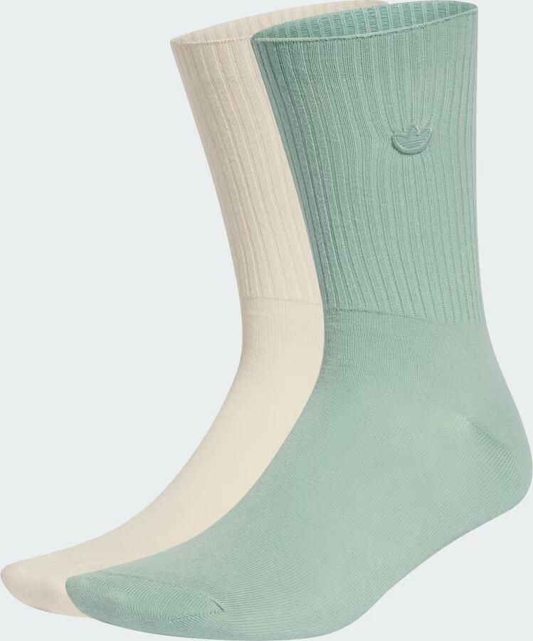 Adidas Originals 2 PACK Solid Crew Socks Sokken in multicolor formaten: 43-45