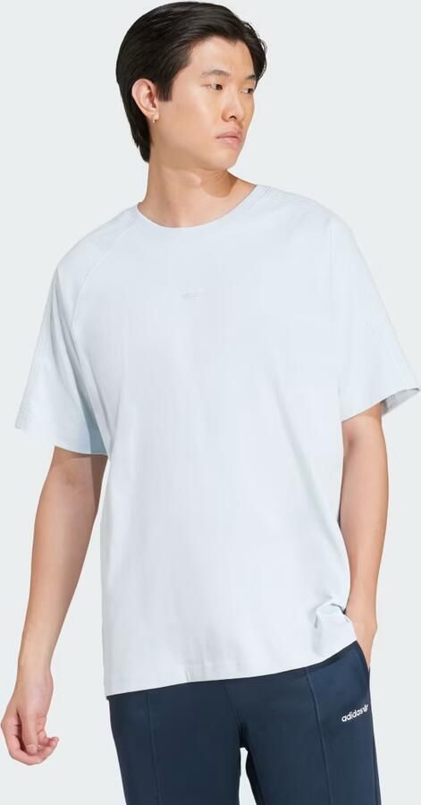 Adidas Originals T-shirt met geribde ronde hals - Foto 6