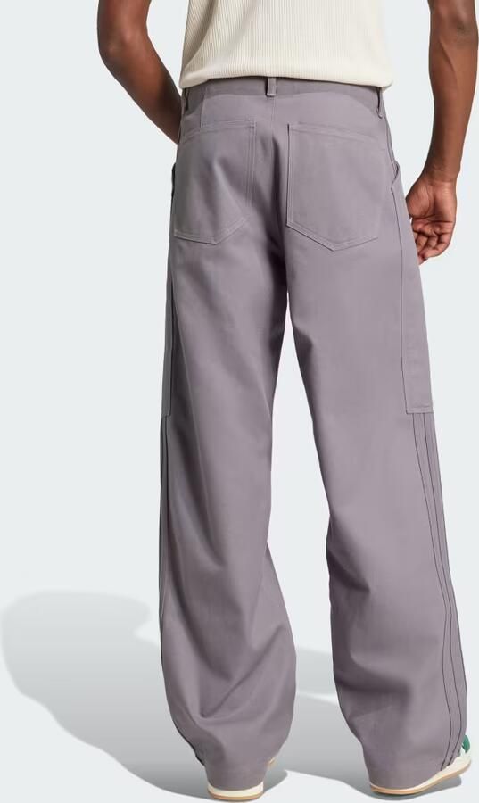 Adidas Premium Essentials Twill Cargobroek Grijs- Heren Grijs - Foto 3