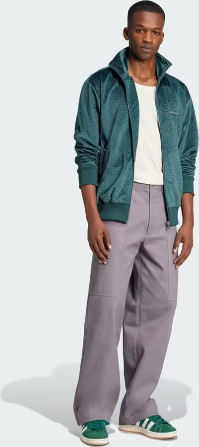 Adidas Premium Essentials Twill Cargobroek Grijs- Heren Grijs - Foto 4