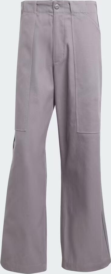 Adidas Premium Essentials Twill Cargobroek Grijs- Heren Grijs - Foto 5