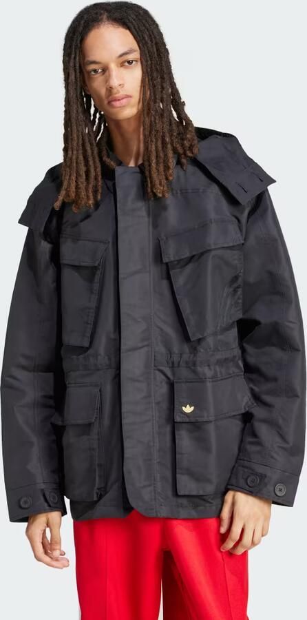 Adidas Originals Jas met afneembare capuchon Black Heren - Foto 4