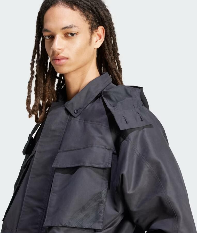 Adidas Originals Jas met afneembare capuchon Black Heren - Foto 5