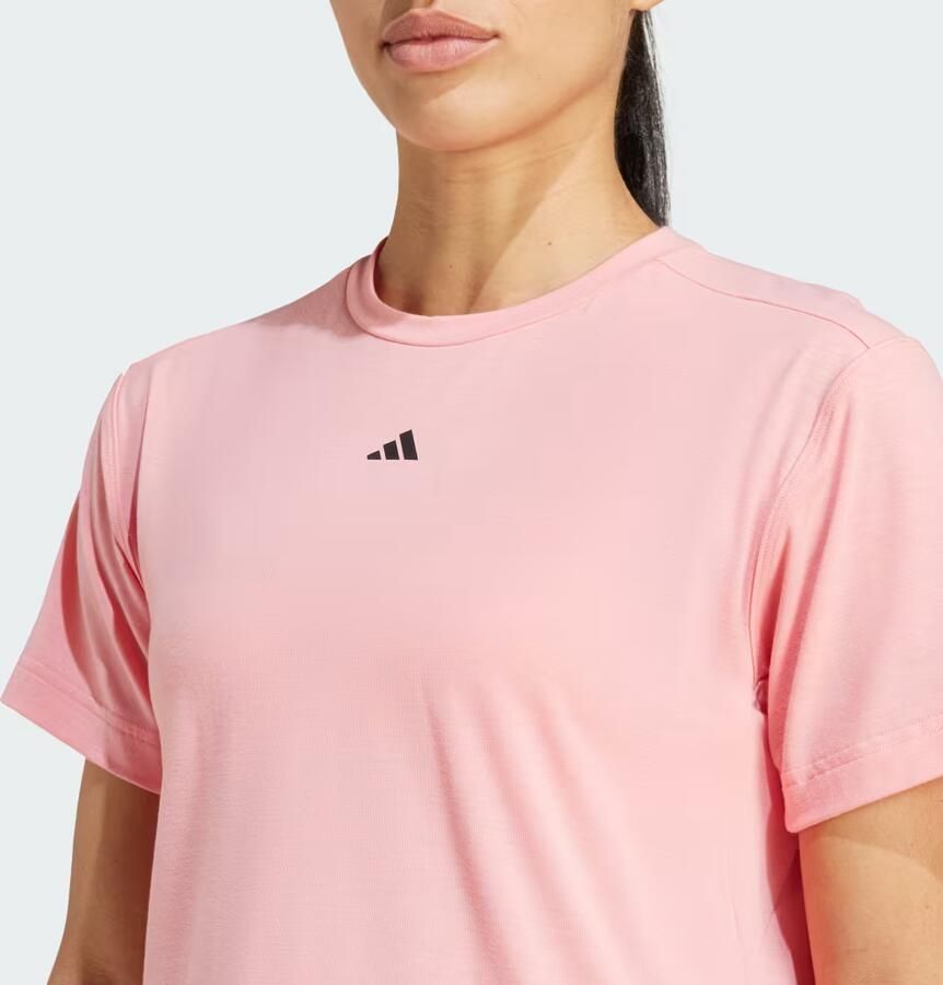 Adidas T-shirt Korte Mouw T-shirt Power Back Cutout 3-Stripes - Foto 4