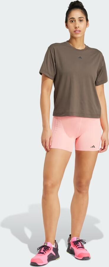 Adidas T-shirt Korte Mouw T-shirt Power Back Cutout 3-Stripes - Foto 6