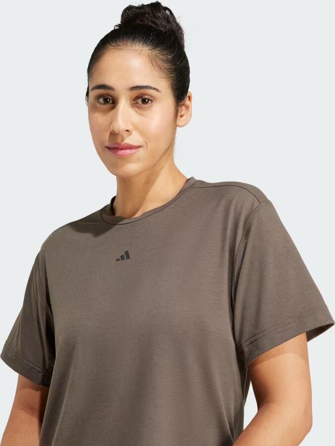 Adidas T-shirt Korte Mouw T-shirt Power Back Cutout 3-Stripes - Foto 3