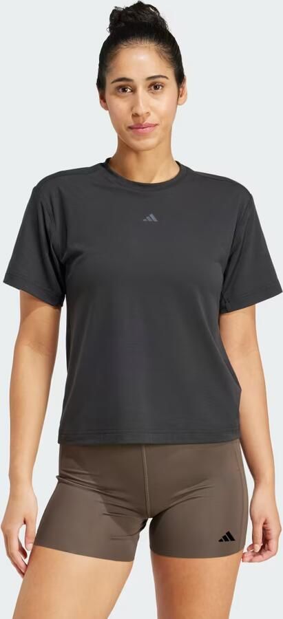 Adidas PrimeLift Back-Cutout 3-Stripes T-shirt