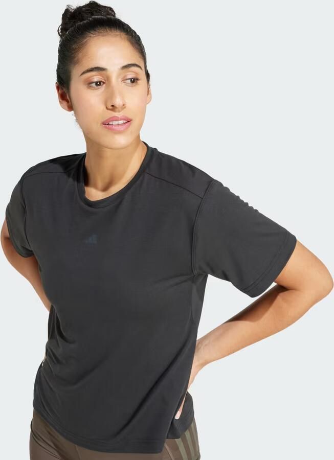 Adidas PrimeLift Back-Cutout 3-Stripes T-shirt - Foto 3
