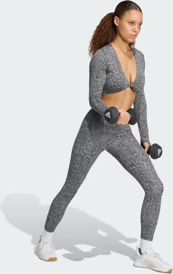 Adidas PrimeLift Snake Twist Dubbelzijdig Draagbare Workoutlongsleeve - Foto 3