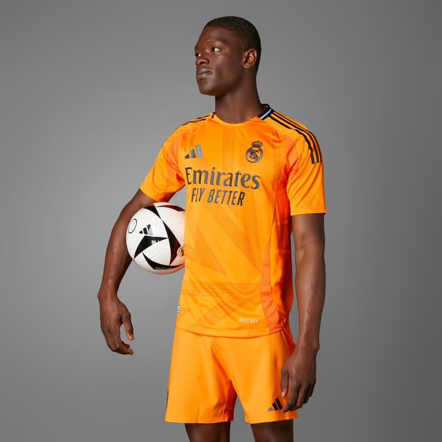 Adidas Real Madrid 24 25 Authentiek Uitshirt Oranje- Heren Oranje - Foto 6