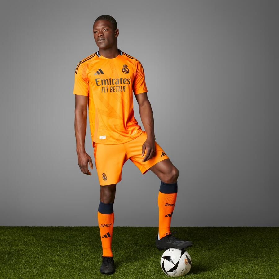 Adidas Real Madrid 24 25 Authentiek Uitshirt Oranje- Heren Oranje