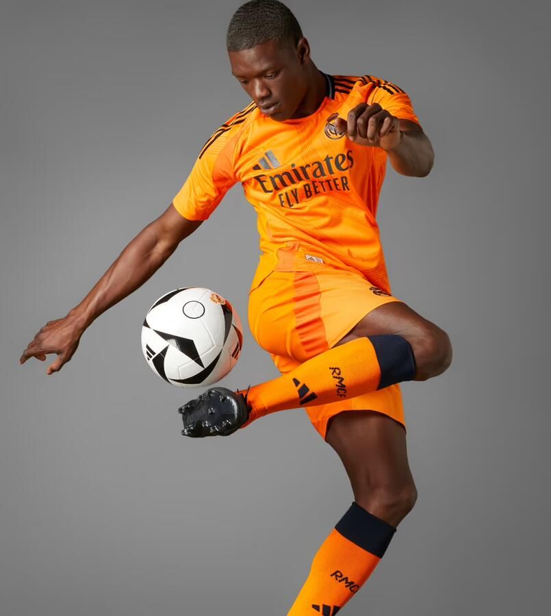 Adidas Real Madrid 24 25 Authentiek Uitshirt Oranje- Heren Oranje - Foto 5