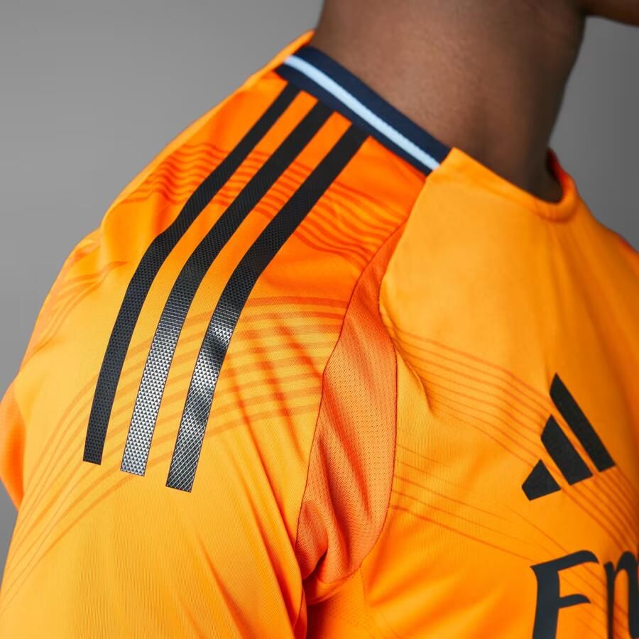 Adidas Real Madrid 24 25 Authentiek Uitshirt Oranje- Heren Oranje - Foto 4