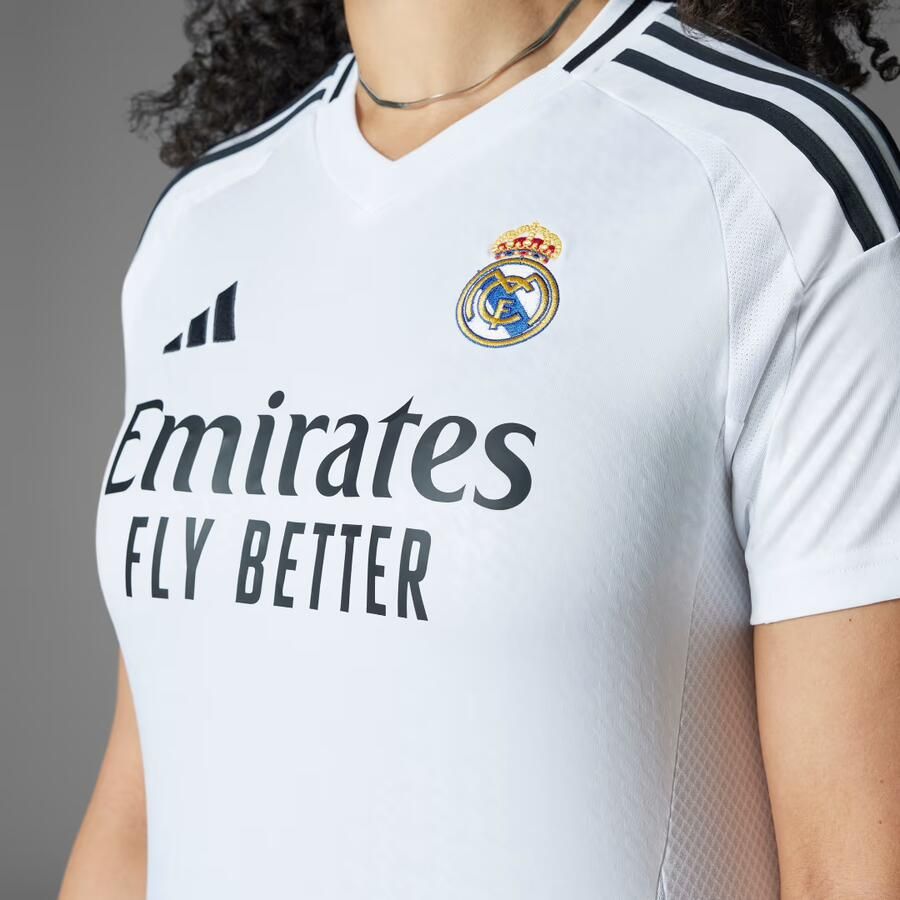 Adidas Real Madrid 24 25 Thuisshirt Wit- Dames Wit - Foto 4