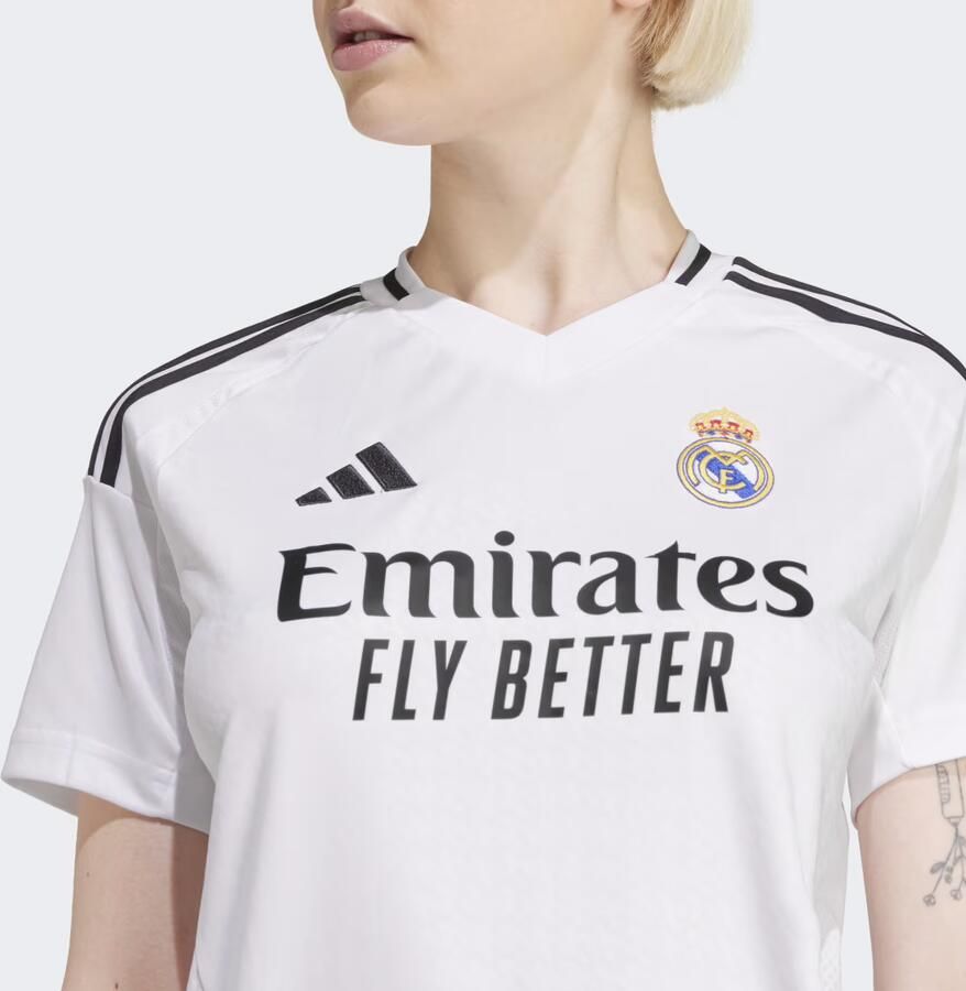 Adidas Real Madrid 24 25 Thuisshirt Wit- Dames Wit - Foto 2