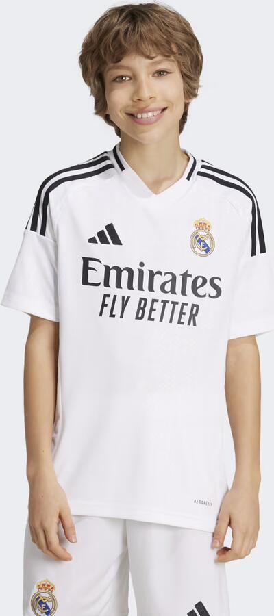 Adidas Perfor ce Junior Real Madrid voetbalshirt thuis Sport t-shirt Wit Polyester Ronde hals 152 - Foto 3