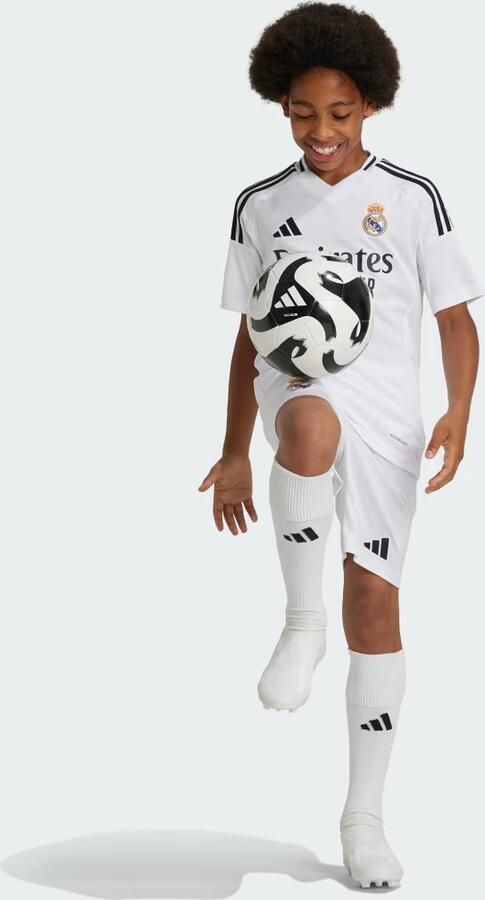 Adidas Perfor ce Junior Real Madrid voetbalshort wit Sportbroek Polyester 128 - Foto 5